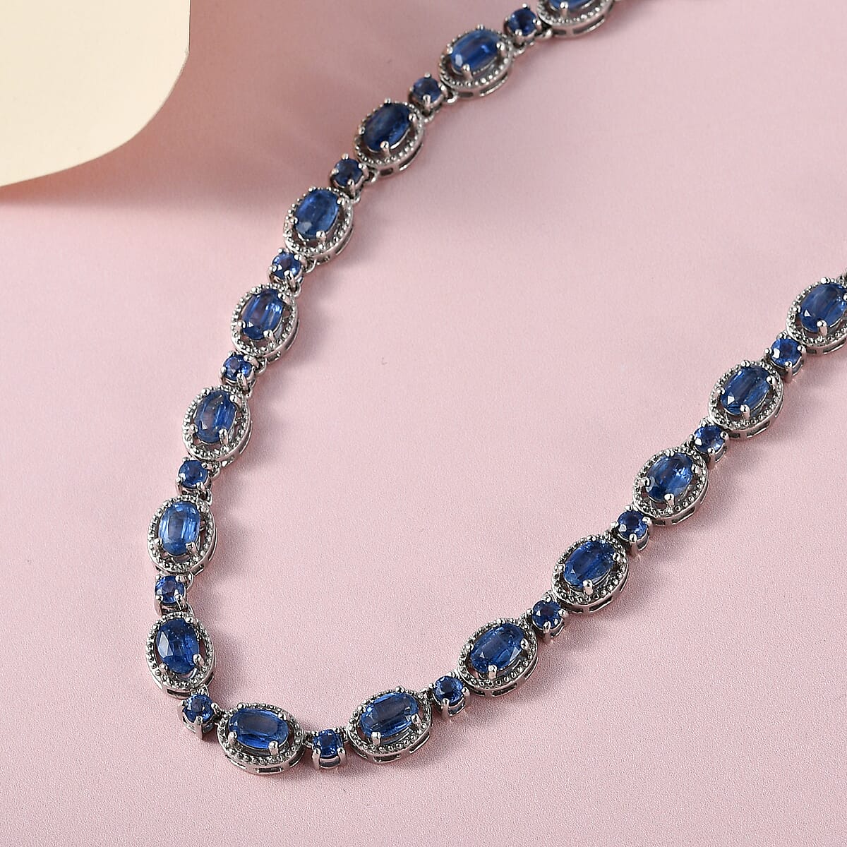 Kashmir Kyanite Necklace 18 Inches in Platinum Over Sterling Silver 24.85 ctw image number 1