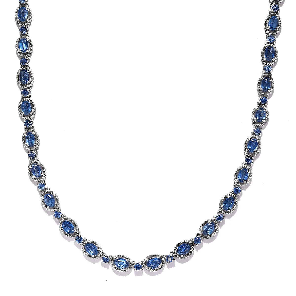 Kashmir Kyanite Necklace 18 Inches in Platinum Over Sterling Silver 24.85 ctw image number 3
