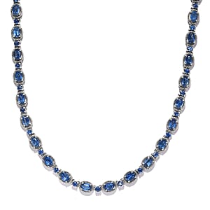 Kashmir Kyanite Necklace 18 Inches in Platinum Over Sterling Silver 24.85 ctw