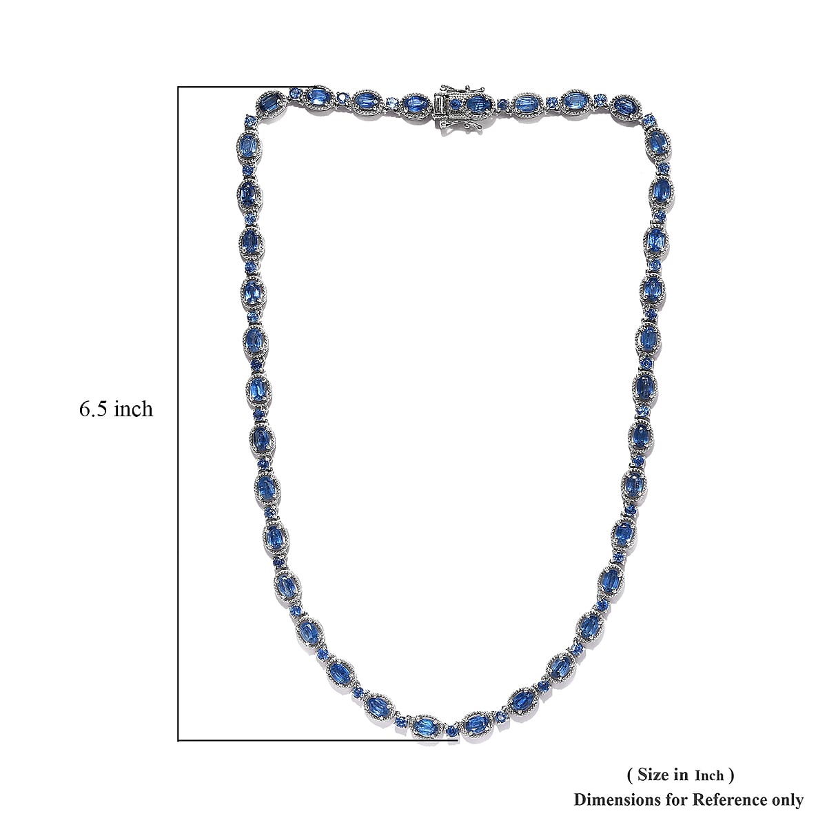Kashmir Kyanite Necklace 18 Inches in Platinum Over Sterling Silver 24.85 ctw image number 5