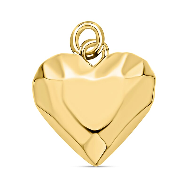 18K Yellow Gold Heart Pendant