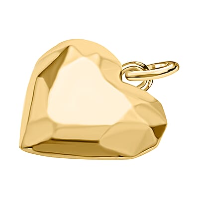 18K Yellow Gold Heart Pendant