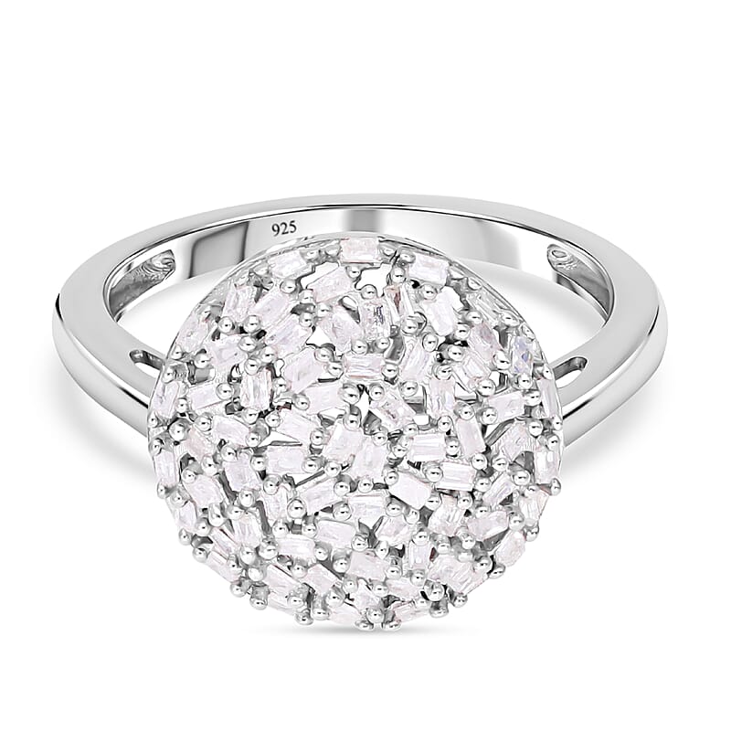 White Diamond 0.50 ctw Cluster Ring