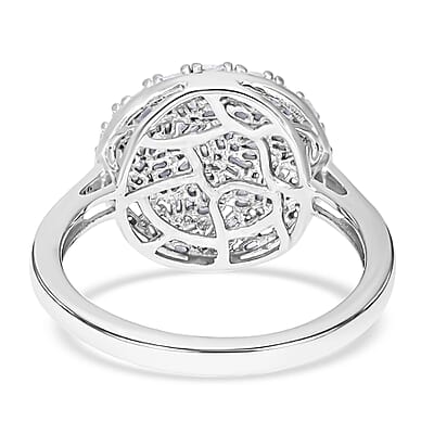 White Diamond 0.50 ctw Cluster Ring