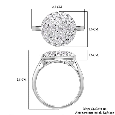 White Diamond 0.50 ctw Cluster Ring