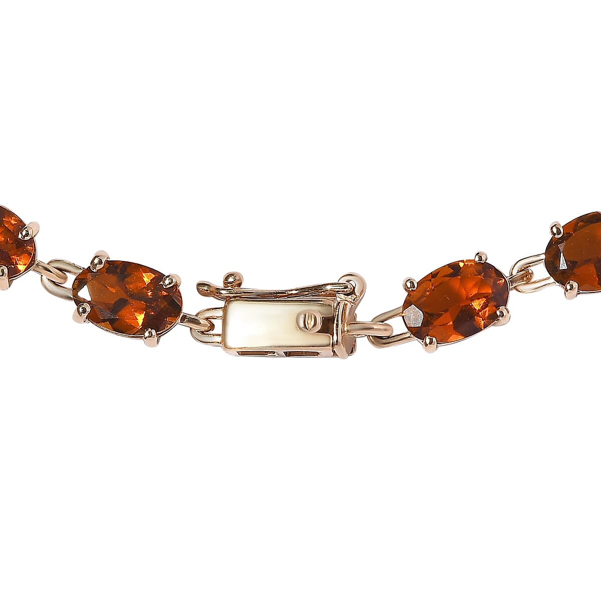 LUXORO 10K Yellow Gold Premium Natural Tanzanian Golden Tourmaline Bracelet (7.25 In) 3.10 Grams 8.60 ctw image number 3