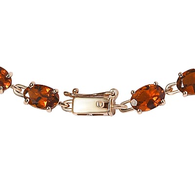 Luxoro 10K Yellow Gold Premium Tanzanian Golden Tourmaline Bracelet (7.25 In) 8.60 ctw