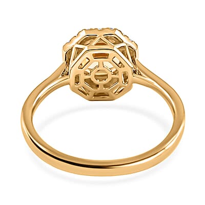 Certified and Appraised Iliana AAA Turkizite and G-H SI Diamond 1.90 ctw Halo Ring in 18K Yellow Gold (Size 10.0)