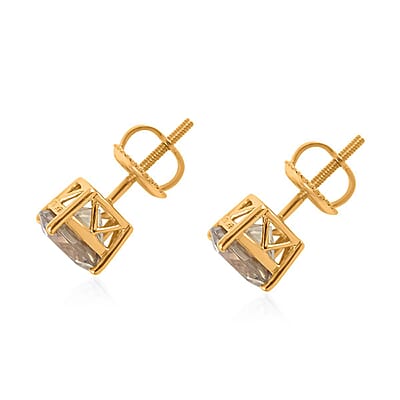Certified & Appraised Iliana AAA Turkizite 3.00 ctw Solitaire Stud Earrings in 18K Yellow Gold