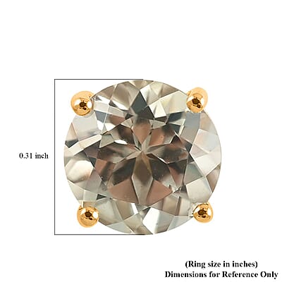 Certified & Appraised Iliana AAA Turkizite 3.00 ctw Solitaire Stud Earrings in 18K Yellow Gold