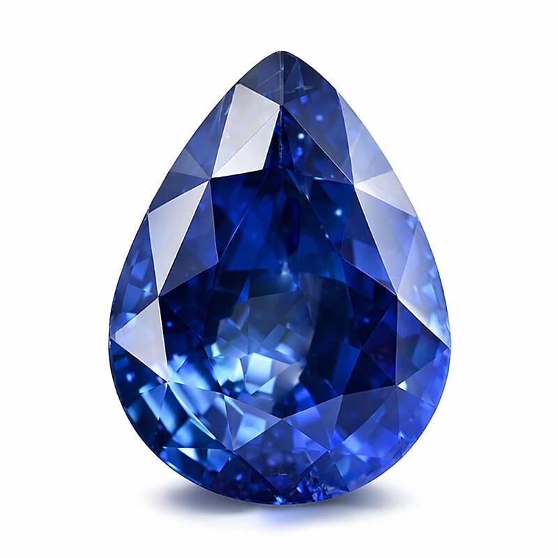 Certified and Appraised AAAA Ceylon Blue Sapphire (Pear Free Size) 2.00 ctw