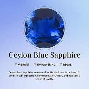 Certified and Appraised AAAA Ceylon Blue Sapphire (Pear Free Size) 2.00 ctw