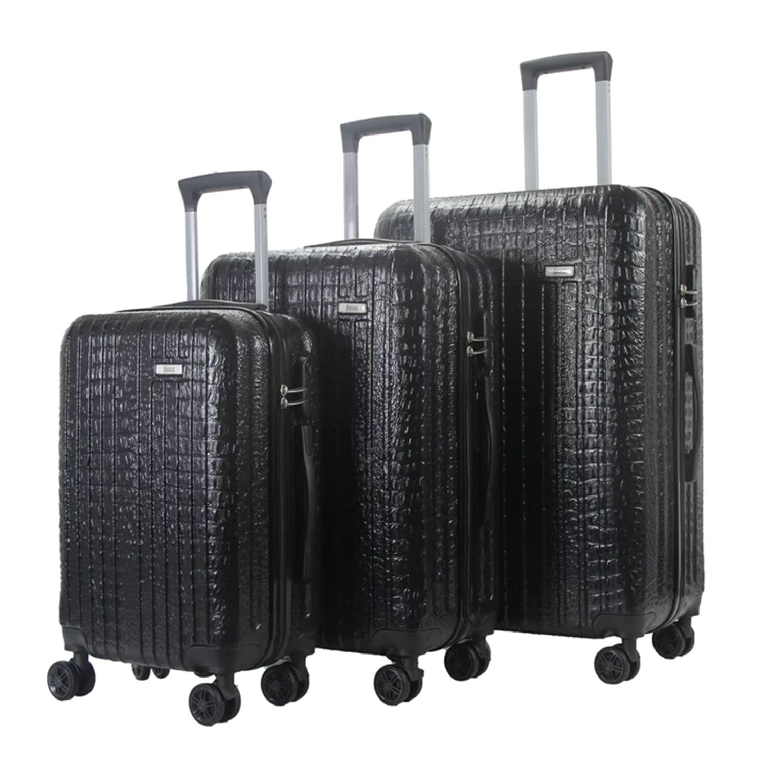 Crocodile luggage set on sale