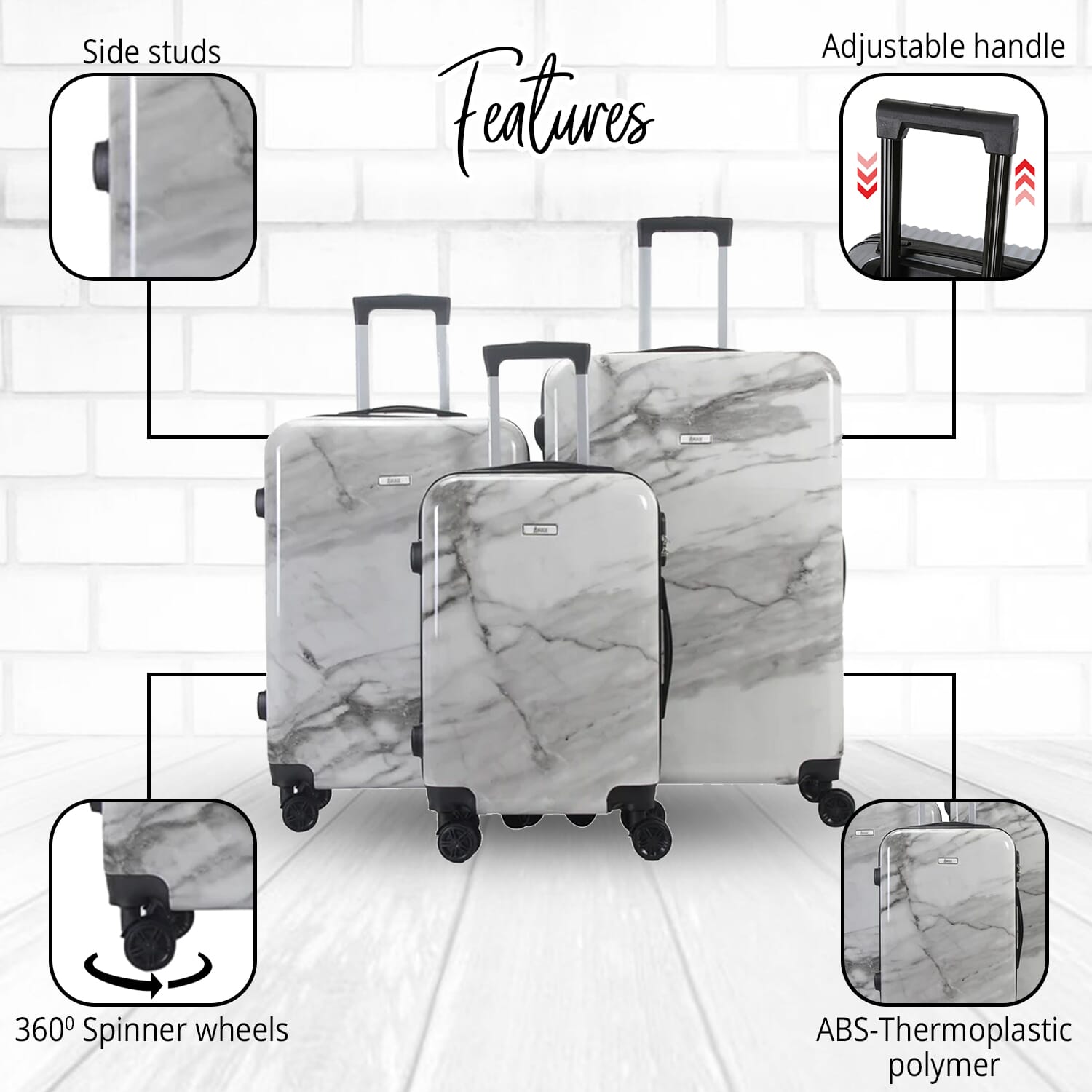 Marble suitcase online set