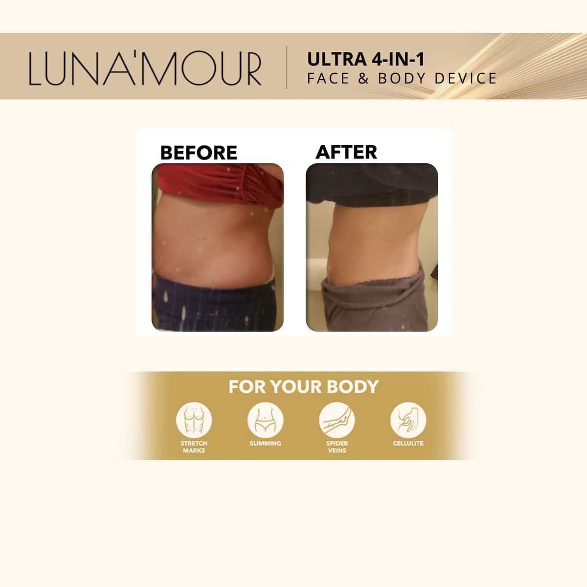 Lunamour Ultra Sculpt System 4-in-1 CV RF LED Face & Body Device image number 3