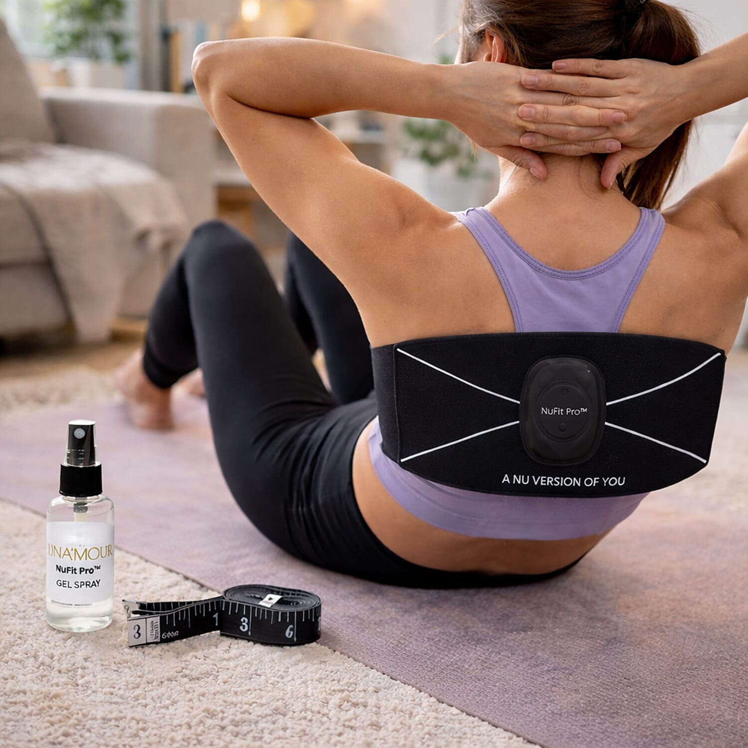 Luna'mour NuFit Pro LED & EMS Slimming Belt (Lifetime Warranty)
