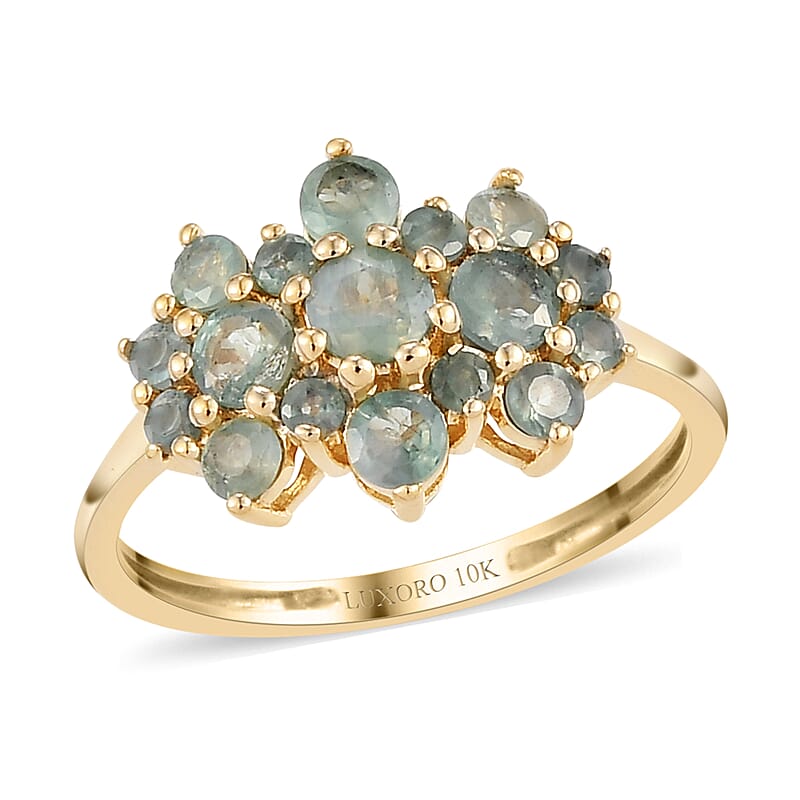 Luxoro 10K Yellow Gold Premium Narsipatnam Alexandrite Ring (Size 4.5) 1.00 ctw