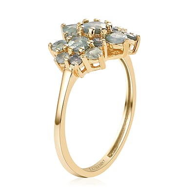 Luxoro 10K Yellow Gold Premium Narsipatnam Alexandrite Ring (Size 4.5) 1.00 ctw