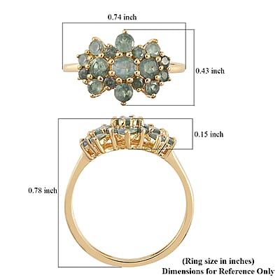 Luxoro 10K Yellow Gold Premium Narsipatnam Alexandrite Ring (Size 4.5) 1.00 ctw