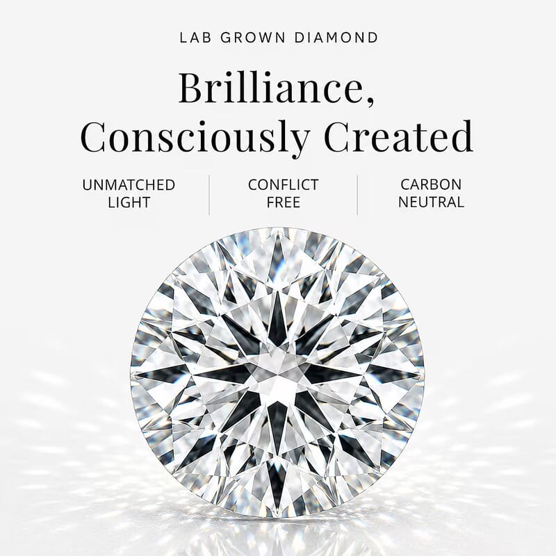 Luxoro 10K White Gold G-H SI Luxuriant Lab Grown Diamond Cocktail Ring (Size 9.5) 0.50 ctw