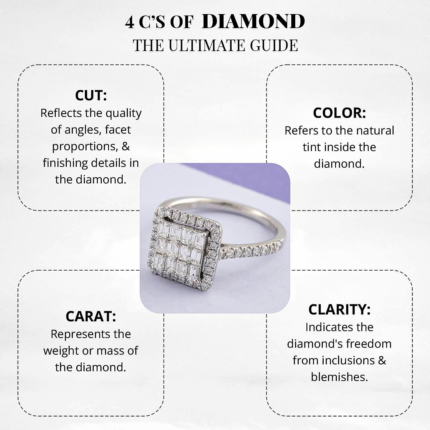 Rhapsody 950 Platinum E-F VS Diamond Ring (Size 4.5) 5 Grams 1.00 ctw