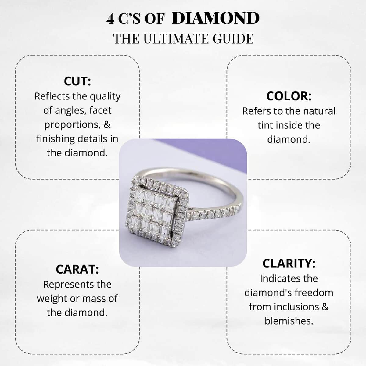 Rhapsody 950 Platinum E-F VS Diamond Ring (Size 6.5) 5 Grams 1.00 ctw image number 5