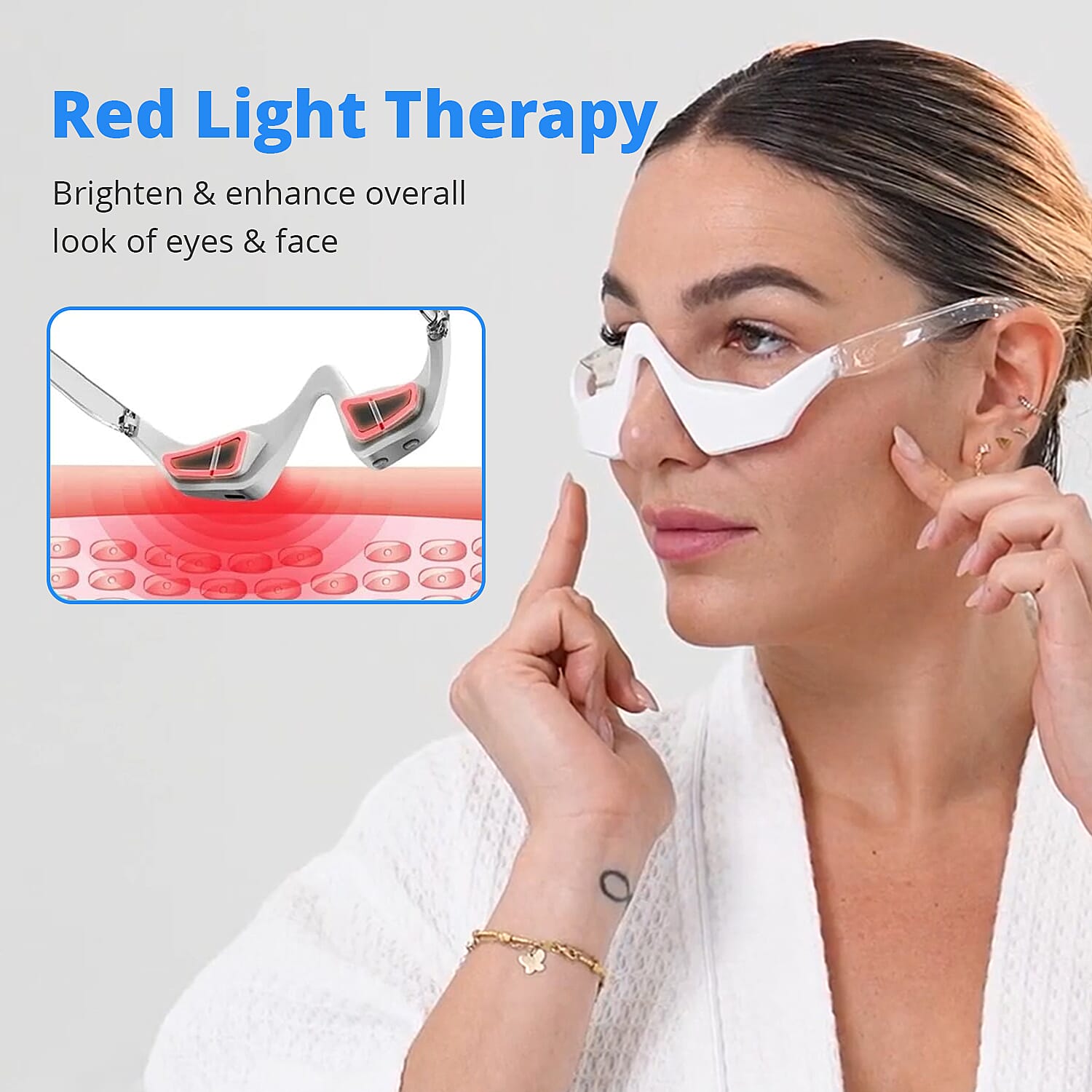 Luna'mour EyeYouth Revival Anti-Aging EMS & Red-Light Therapy Device (Lifetime Warranty)