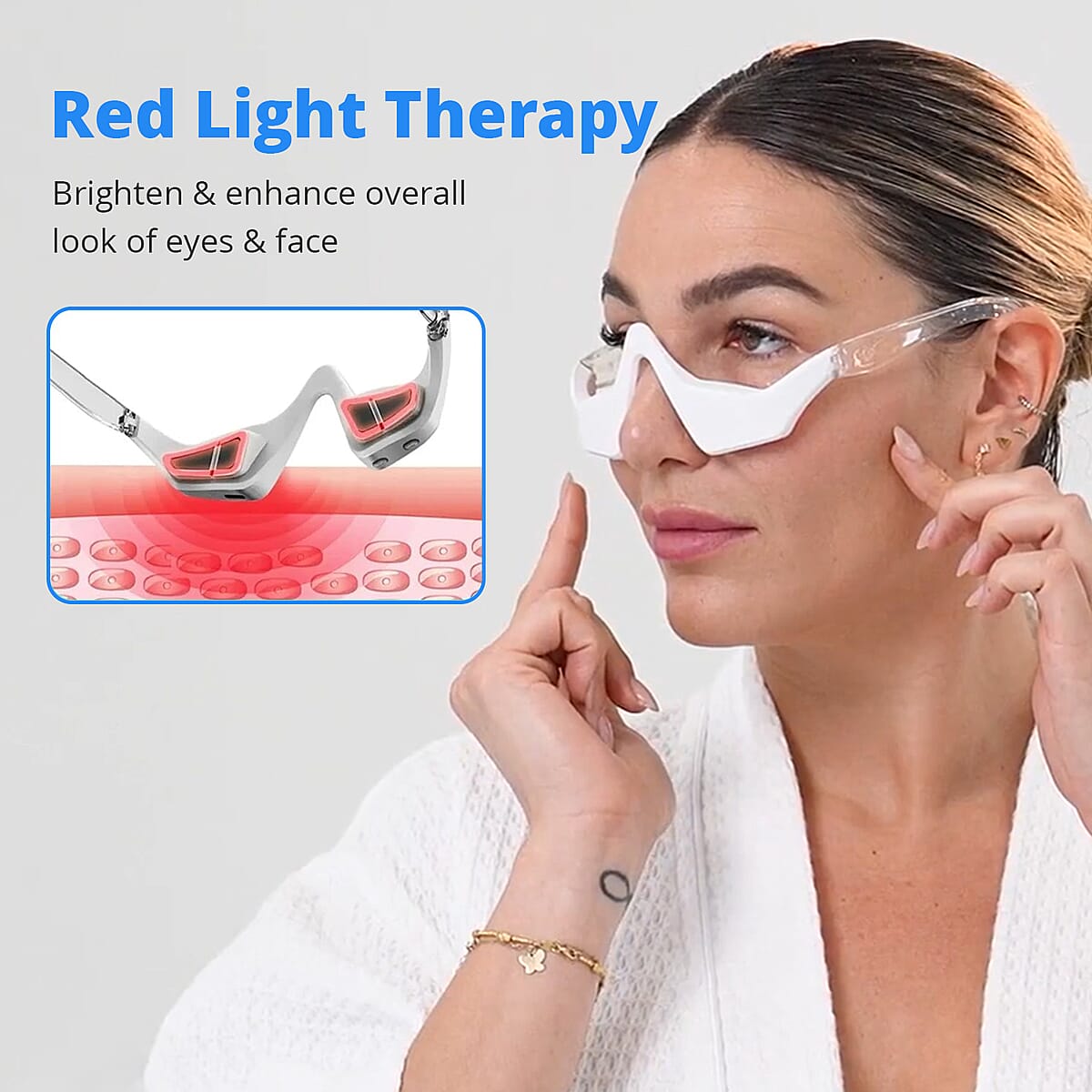 Luna'mour Eye Youth Revival Anti-Aging EMS & Red Light Therapy Device, Under Eye Device, Microcurrent Device, Eye Massager image number 1