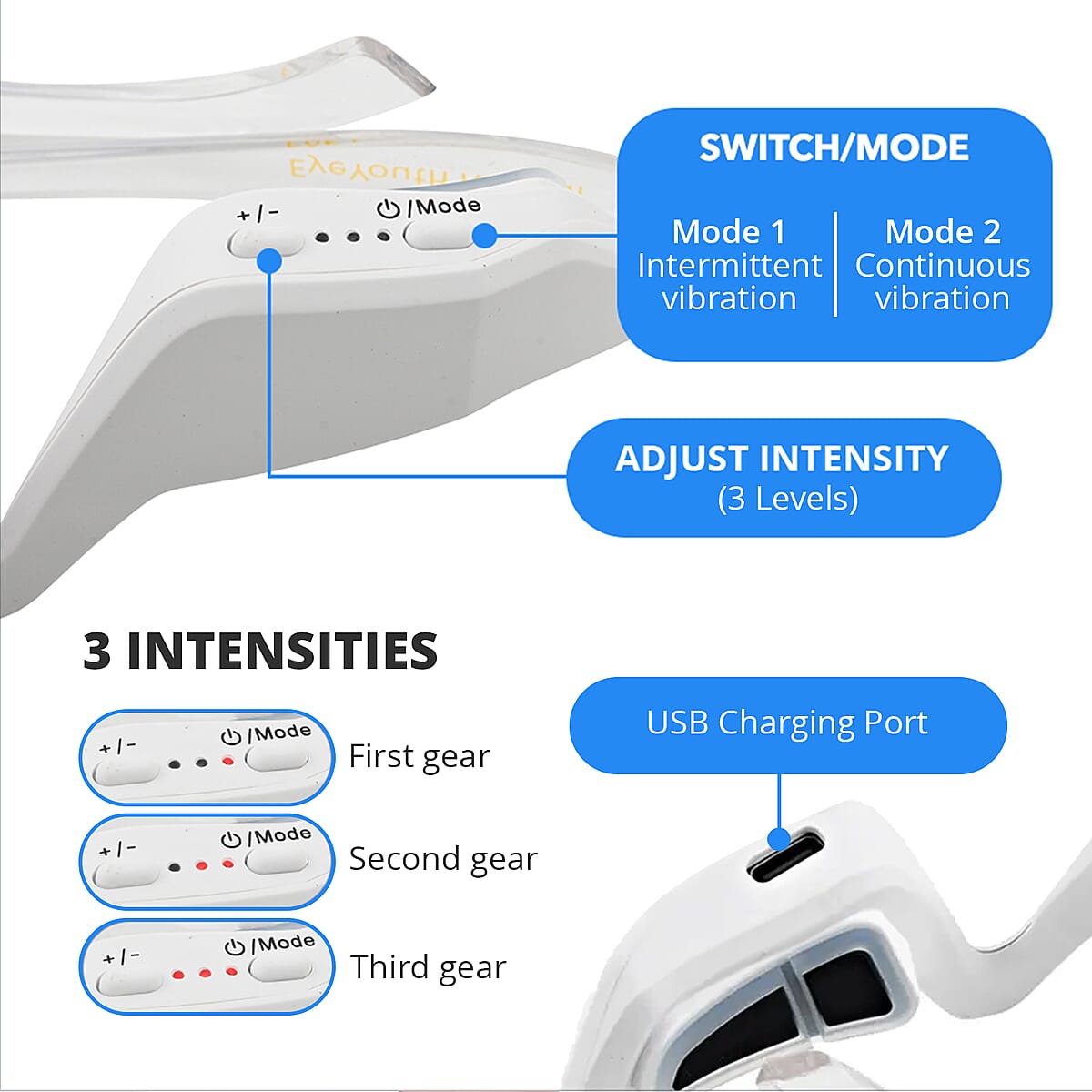 Luna'mour Eye Youth Revival Anti-Aging EMS & Red Light Therapy Device, Under Eye Device, Microcurrent Device, Eye Massager image number 2