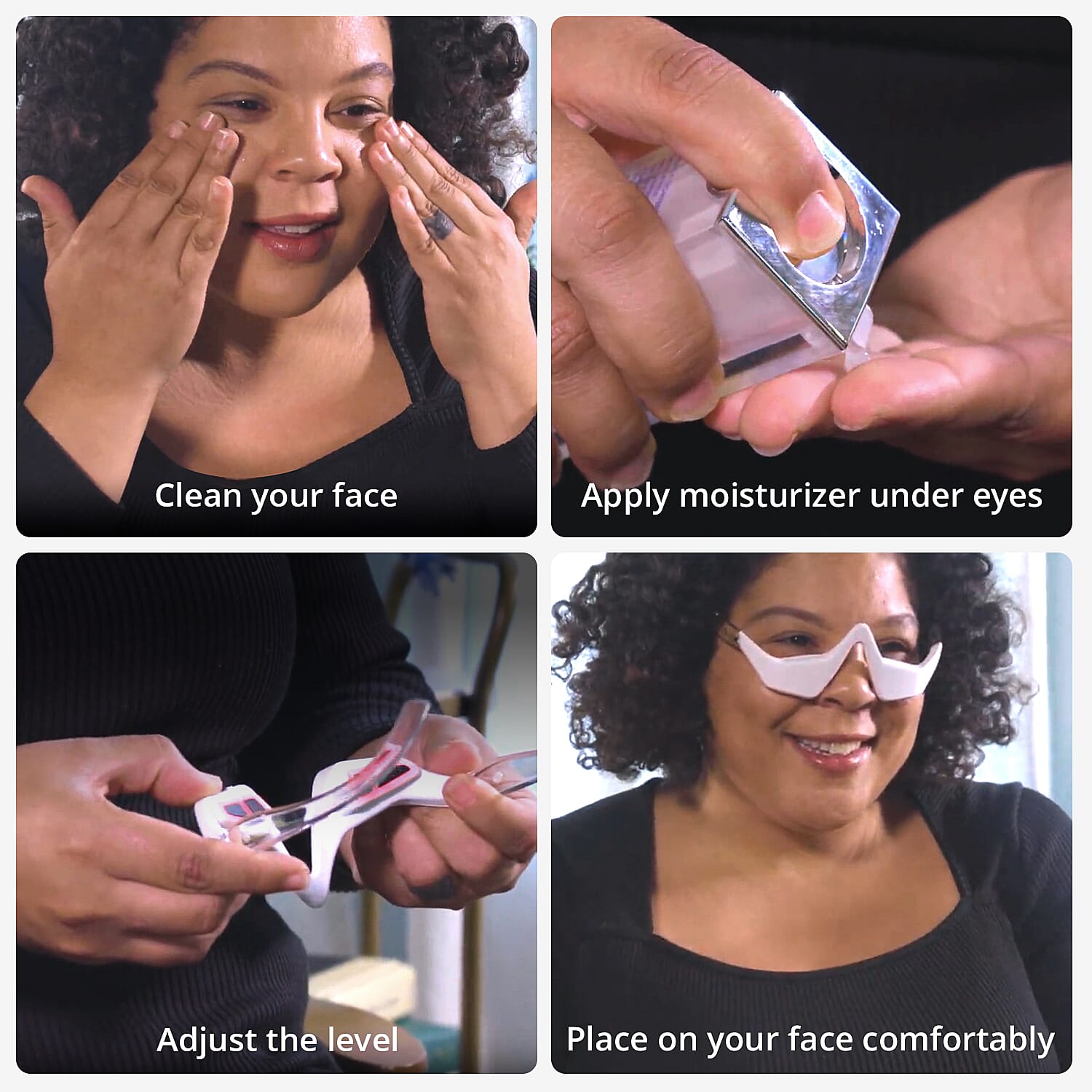 Luna'mour EyeYouth Revival Anti-Aging EMS & Red-Light Therapy Device (Lifetime Warranty)