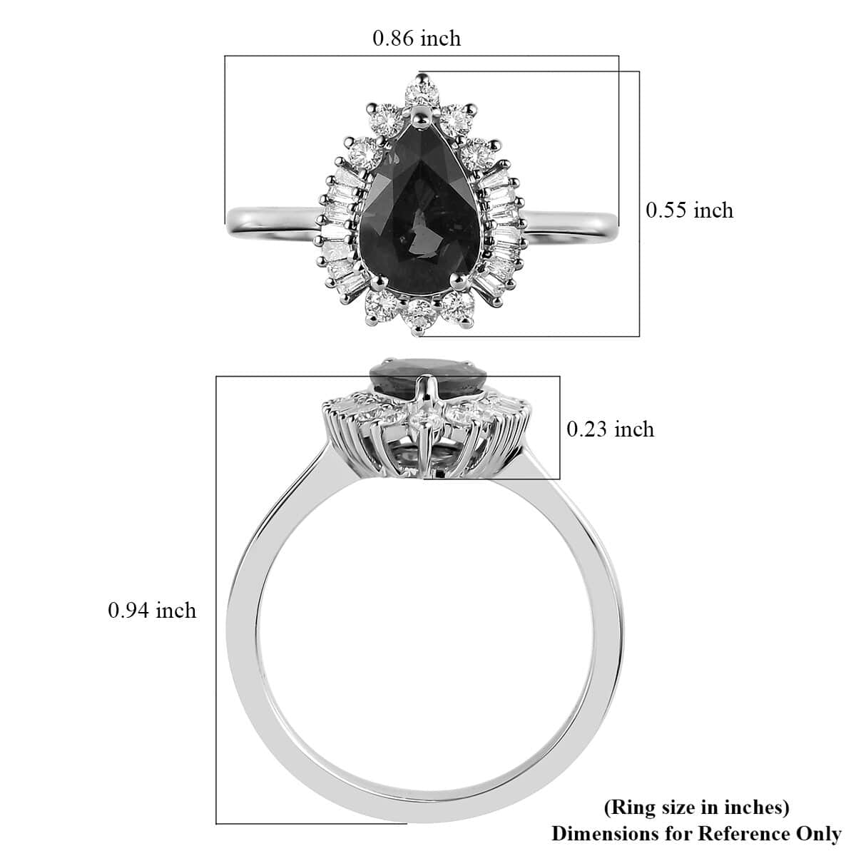 Rhapsody 950 Platinum AAAA Tanzanian Color Change Sapphire and E-F VS Diamond Ring (Size 7.0) 5.5 Grams 2.15 ctw image number 5