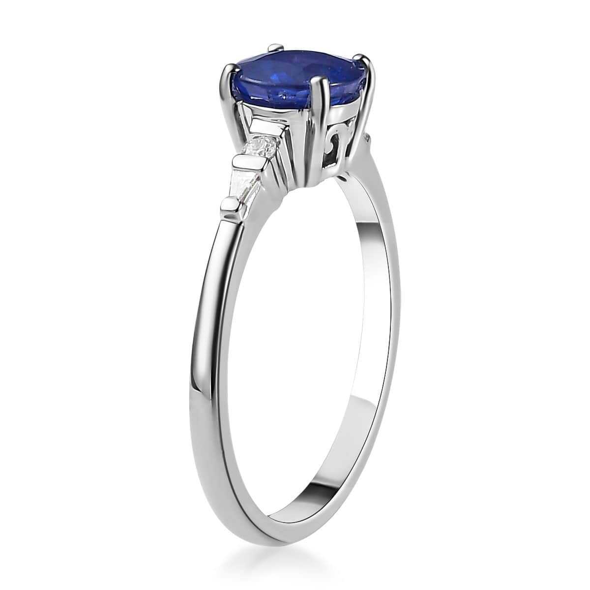 Rhapsody 950 Platinum AAAA Tanzanian Color Change Sapphire and E-F VS Diamond Accent Ring (Size 7.0) 5.25 Grams 1.60 ctw image number 2