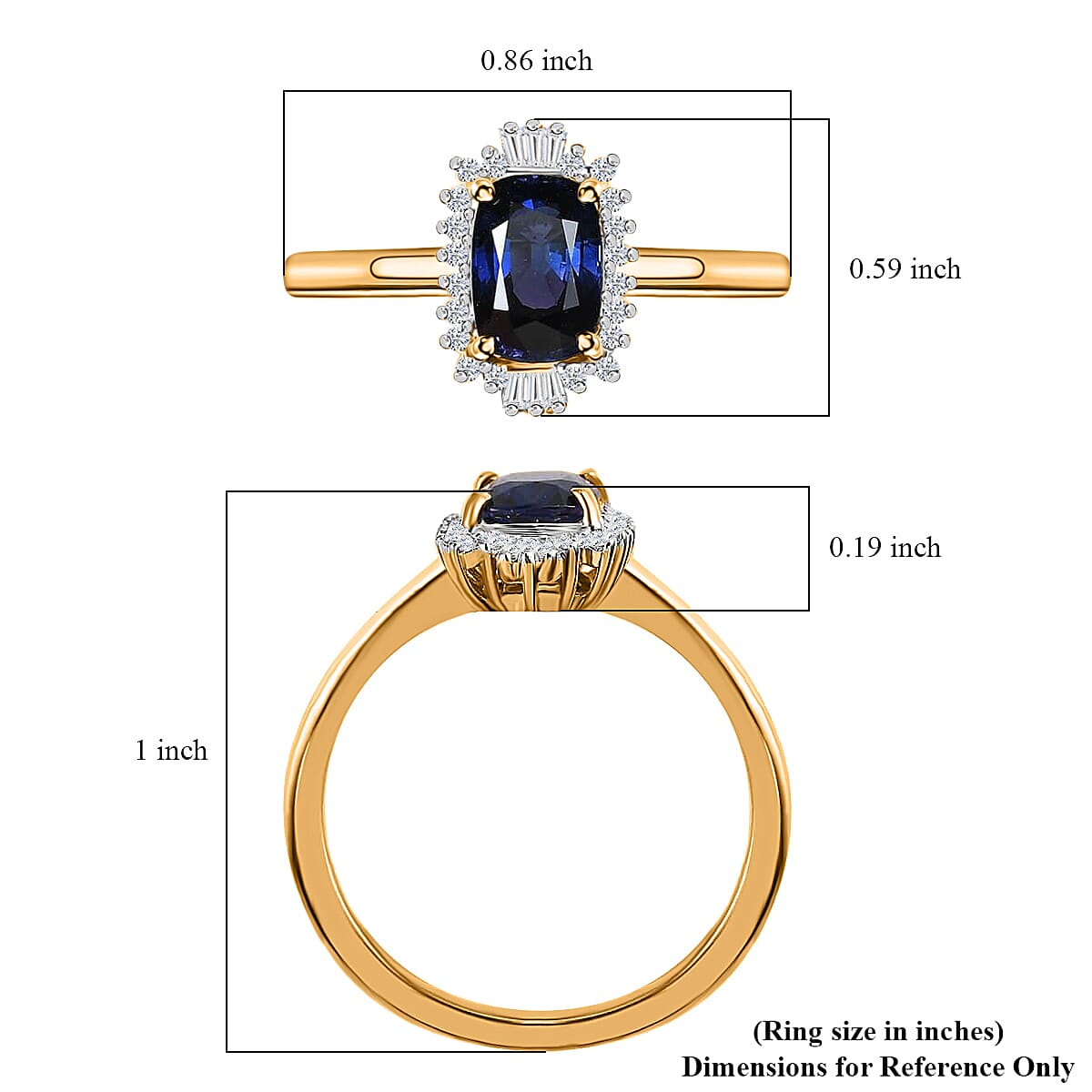 Iliana 18K Yellow Gold AAA Tanzanian Color Change Sapphire and G-H SI Diamond Ring (Size 7.0) 4 Grams 1.90 ctw