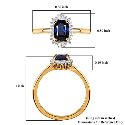 Iliana 18K Yellow Gold AAA Tanzanian Color Change Sapphire and G-H SI Diamond Ring (Size 7.0) 4 Grams 1.90 ctw
