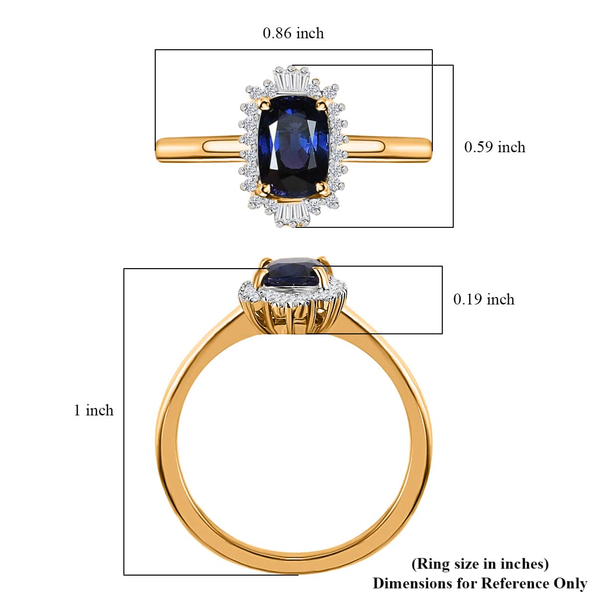 Iliana 18K Yellow Gold AAA Tanzanian Color Change Sapphire and G-H SI Diamond Ring (Size 7.0) 4 Grams 1.90 ctw image number 5