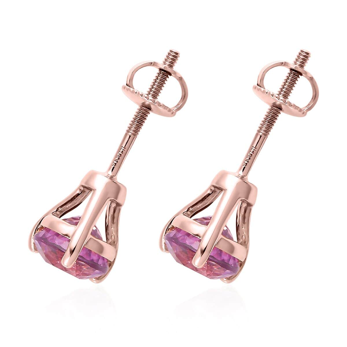 Iliana 18K Rose Gold AAA Patroke Kunzite Earrings 2.30 ctw image number 3