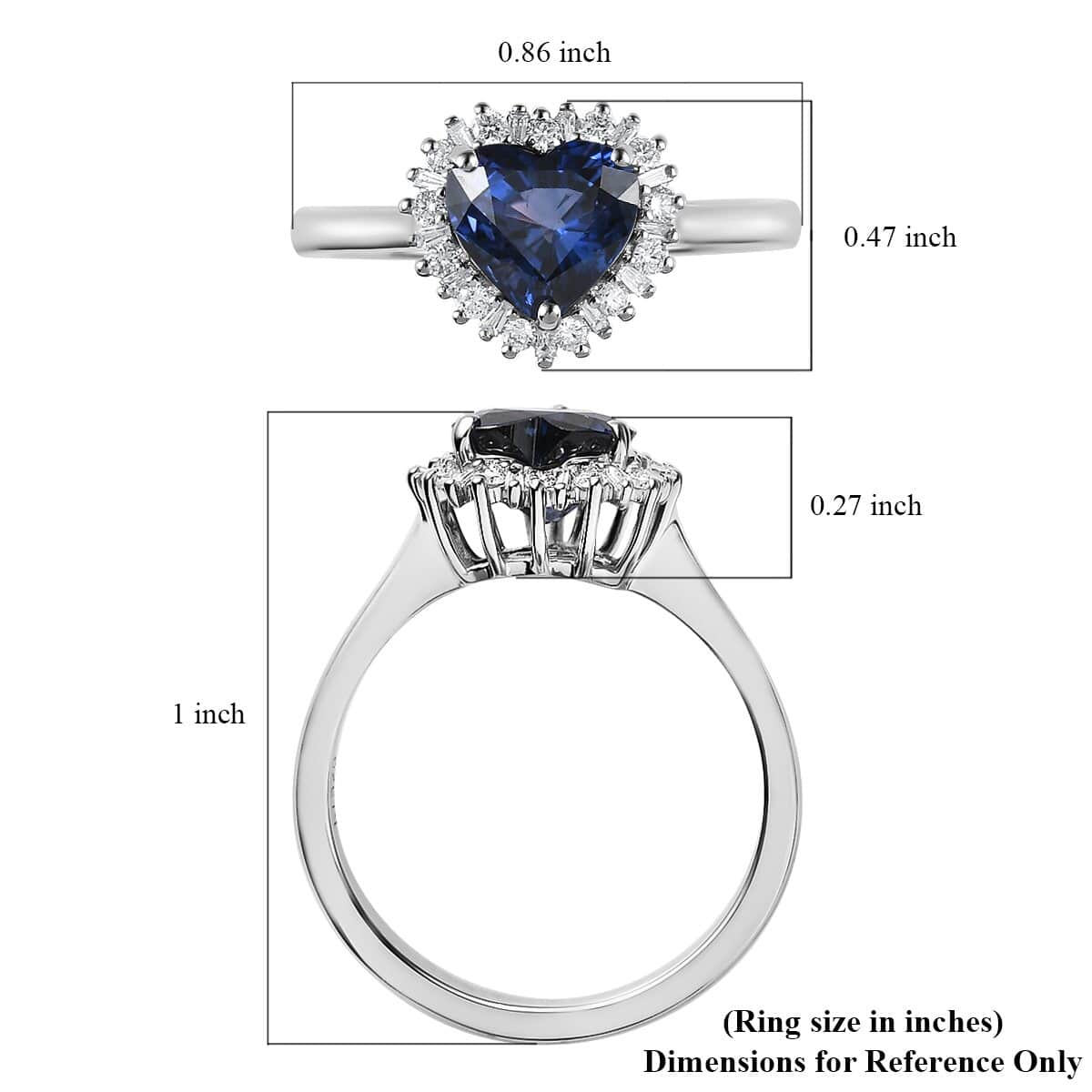 RHAPSODY 950 Platinum AAAA Tanzanian Color Change Sapphire and E-F VS2 Diamond Ring (Size 7.0) 4.50 Grams 1.85 ctw image number 5