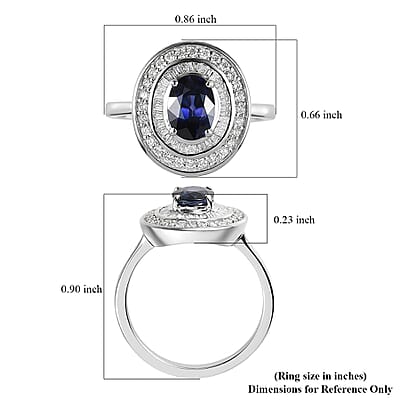 Rhapsody 950 Platinum AAAA Tanzanian Color Change Sapphire and E-F VS2 Diamond Ring (Size 7.0) 5.20 Grams 2.10 ctw