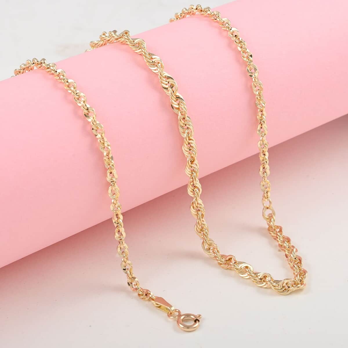 Maestro Gold Collection Italian Magical Graduating Rope 14K Yellow Gold Necklace 18 Inches 2.80 Grams image number 1