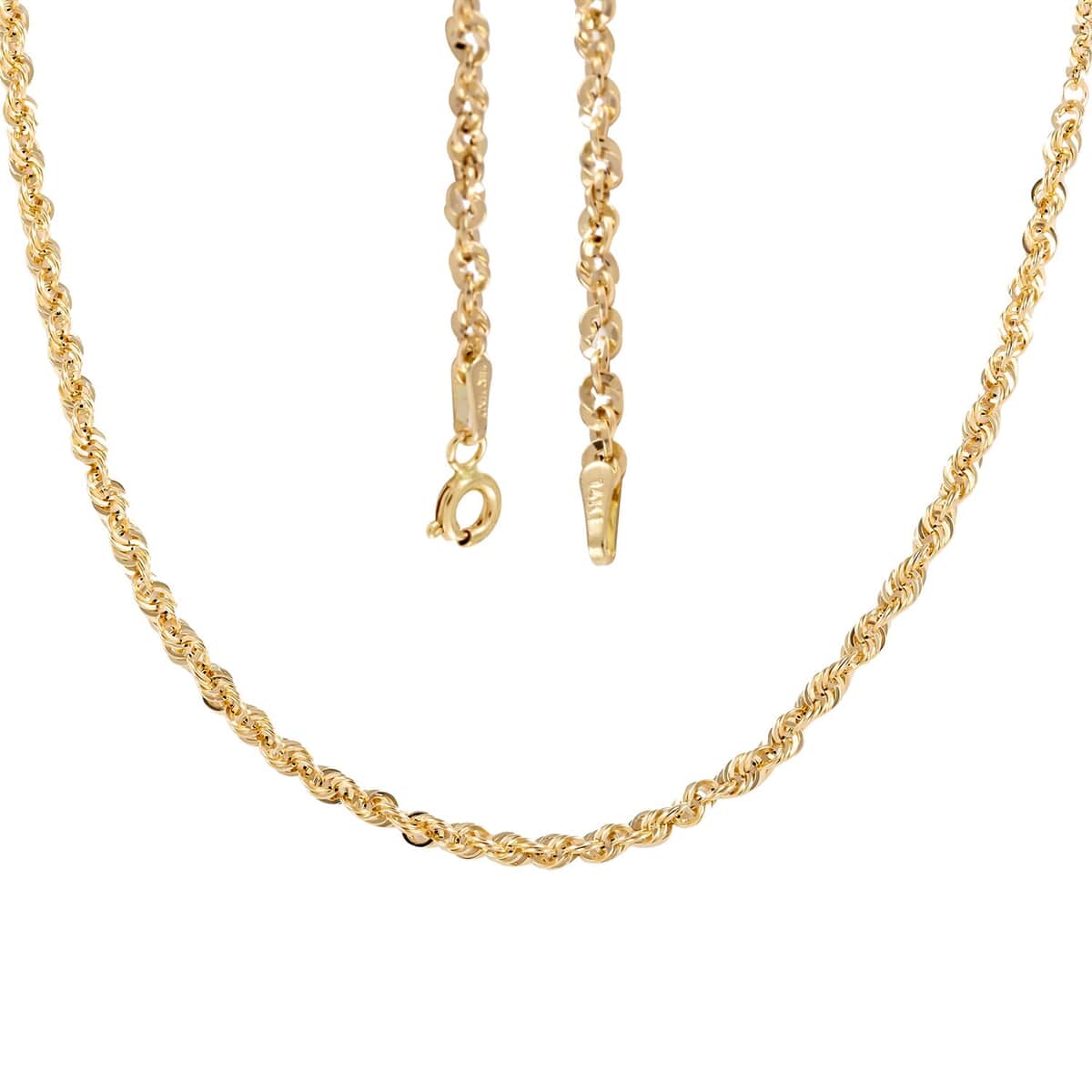 Maestro Gold Collection Italian Magical Graduating Rope 14K Yellow Gold Necklace 18 Inches 2.80 Grams image number 4