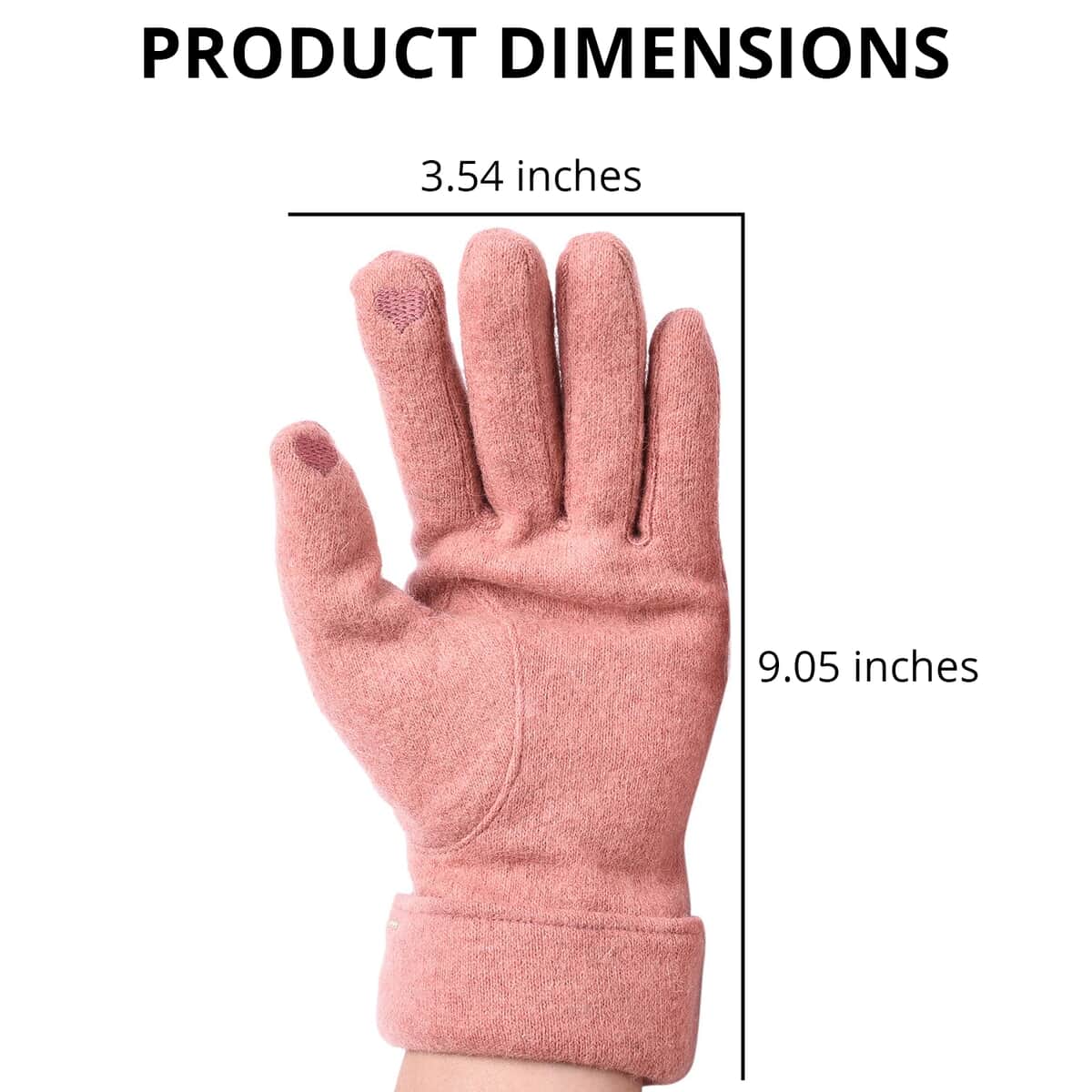 Pink Warm Cashmere Gloves with Bowknot and Equipped Touch Screen Friendly , Driving Gloves , Bike Gloves , Winter Gloves , Cycling Gloves , Snow Gloves image number 3