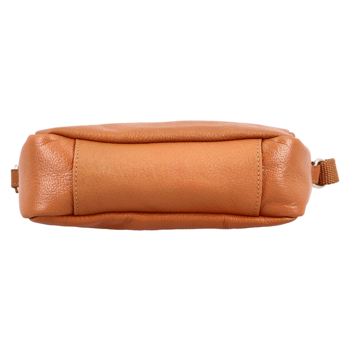 100% Genuine Leather Crossbody Bags with suede fabric potli bag Tan image number 5