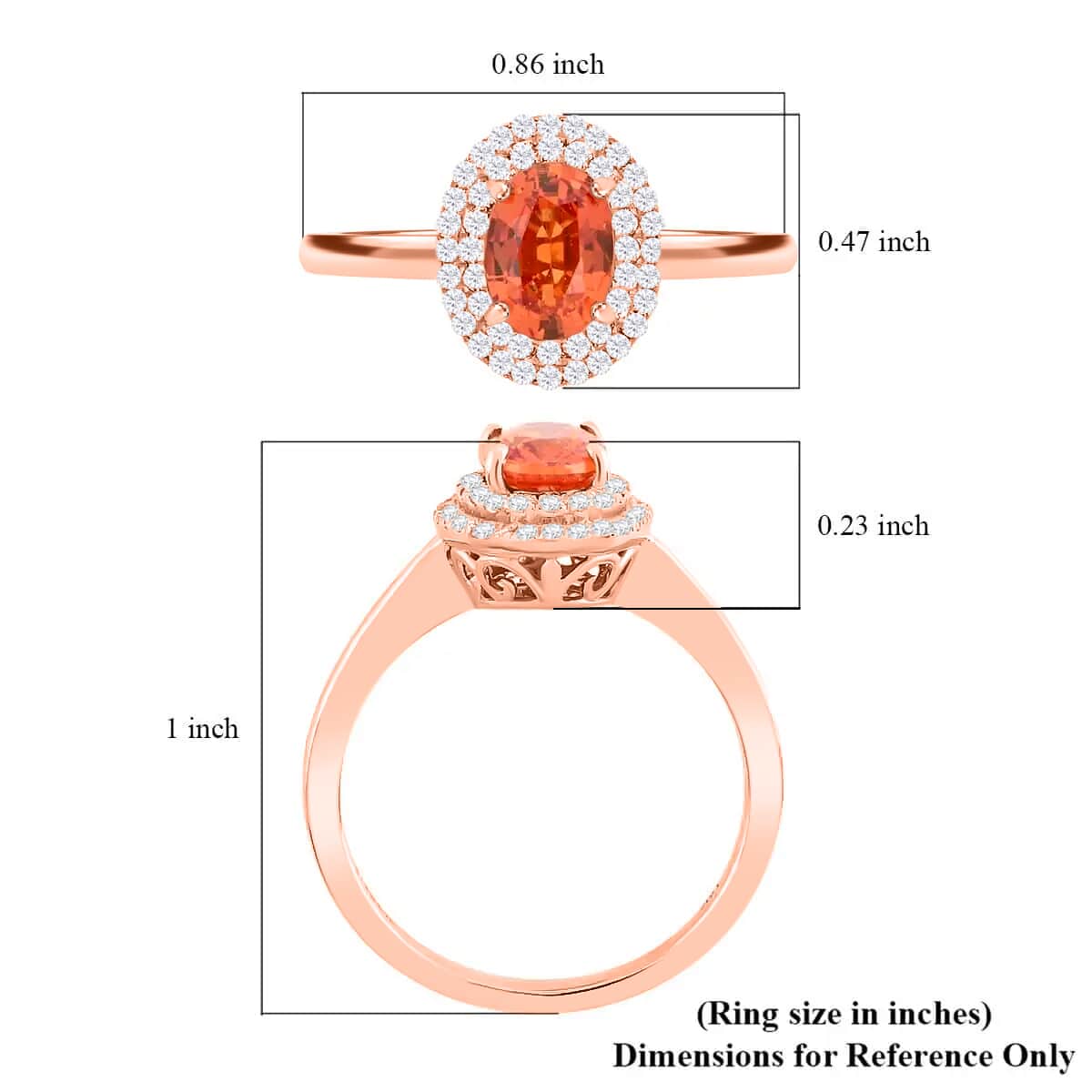 Doorbuster Certified & Appraised ILIANA 18K Rose Gold AAA Songea Sapphire and G-H SI Diamond Double Halo Ring 3.50 Grams 1.20 ctw image number 5