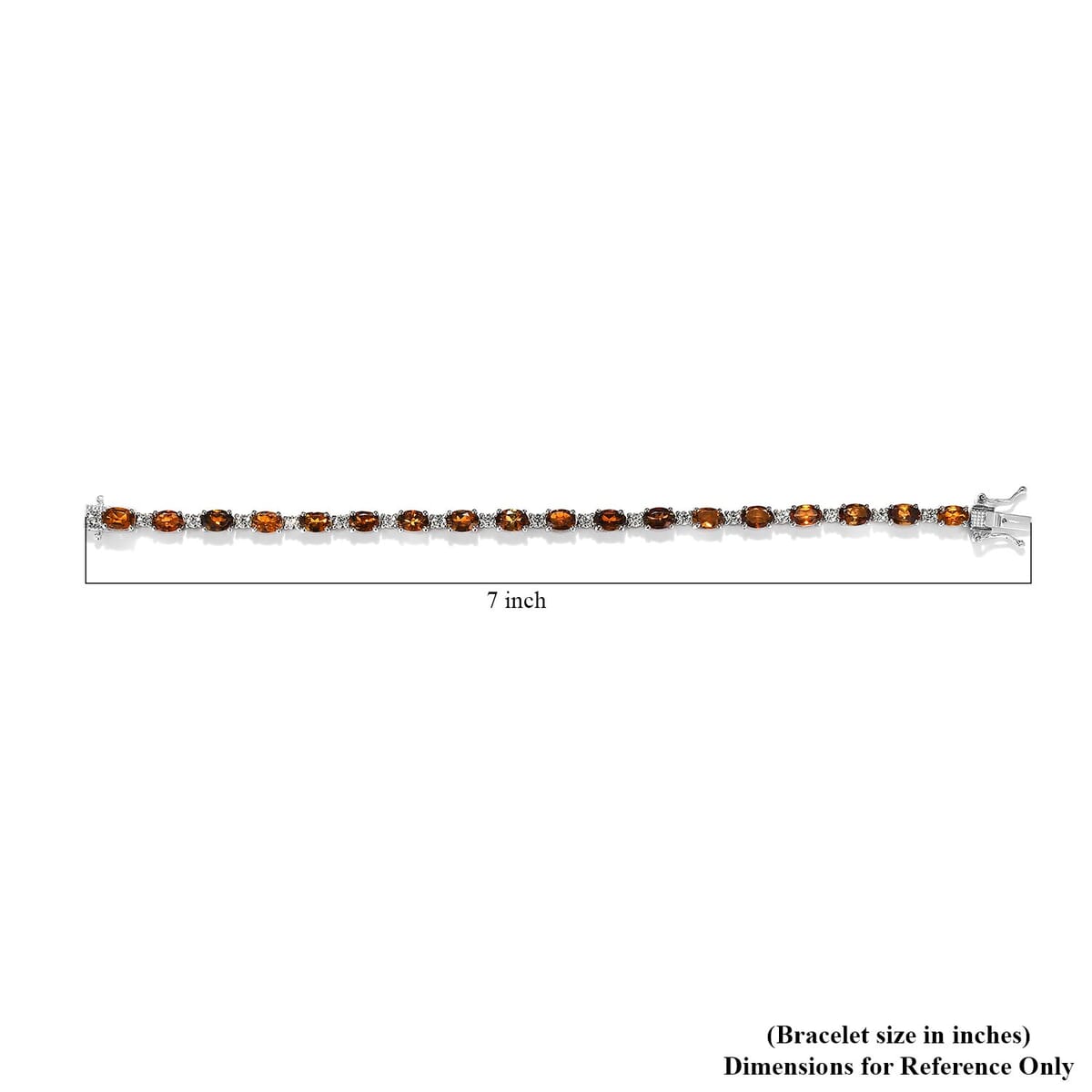 Natural Tanzanian Golden Tourmaline and Moissanite Bracelet in Platinum Over Sterling Silver (6.50 In) 9.75 Grams 8.75 ctw image number 4