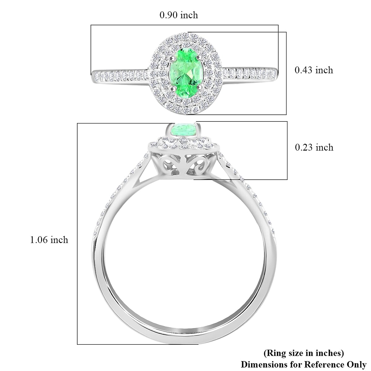 Certified & Appraised Rhapsody 950 Platinum AAAA Paraiba Tourmaline and E-F VS Diamond Double Halo Ring (Size 6.0) 0.60 ctw
