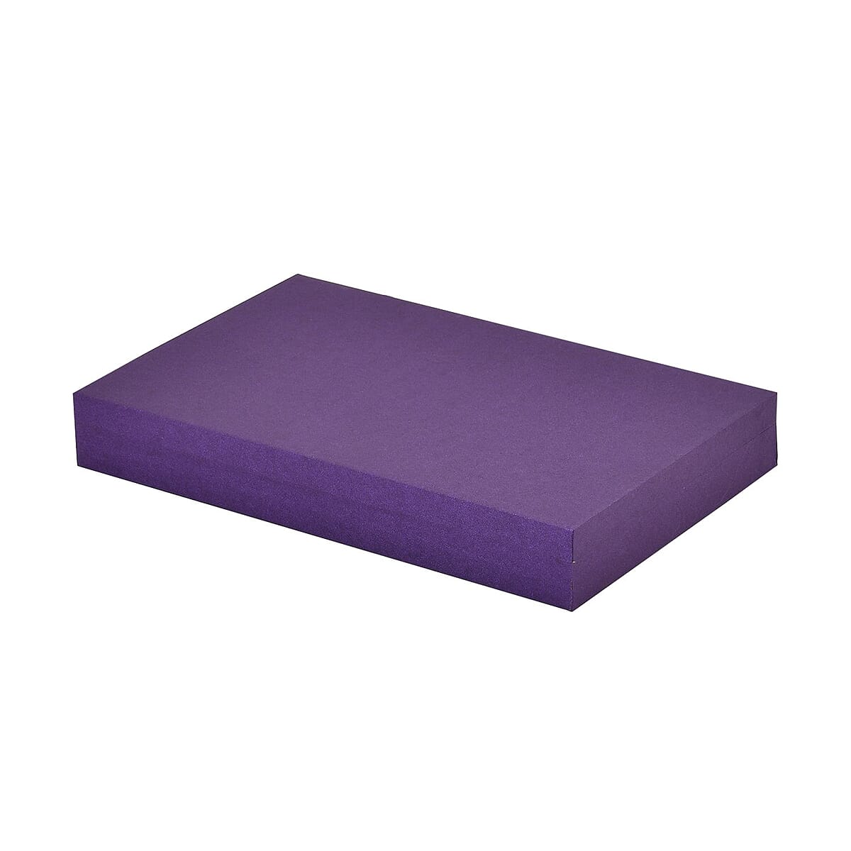 Purple Leatherette Paper 72pcs Ring Box with 2 Latch Clasp image number 4