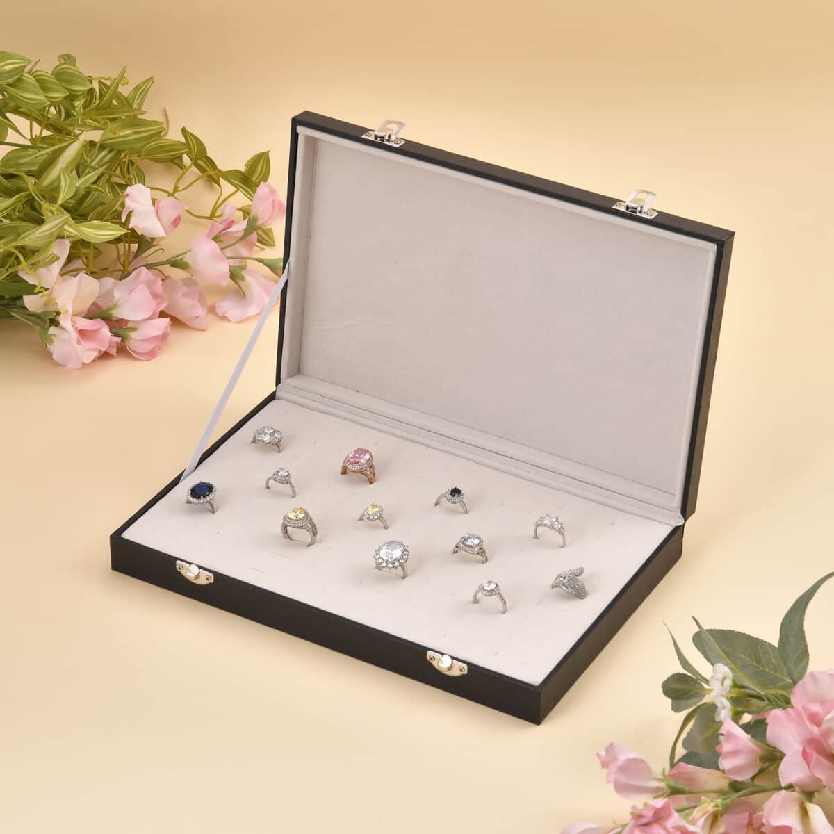 Leatherette Paper 72pcs Ring Box image number 1