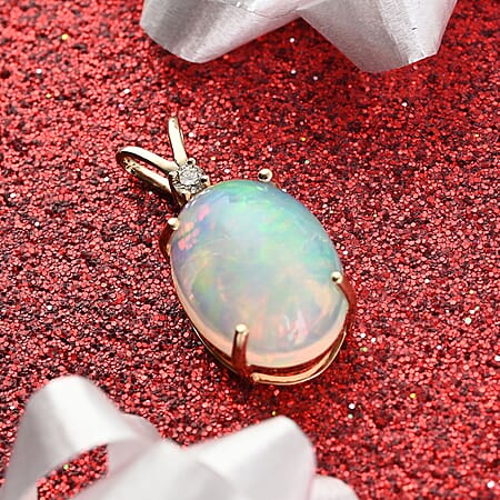 Ethiopian Opal / 14K Gold / Standard - Product card gallery slide 2 (10176935559481)