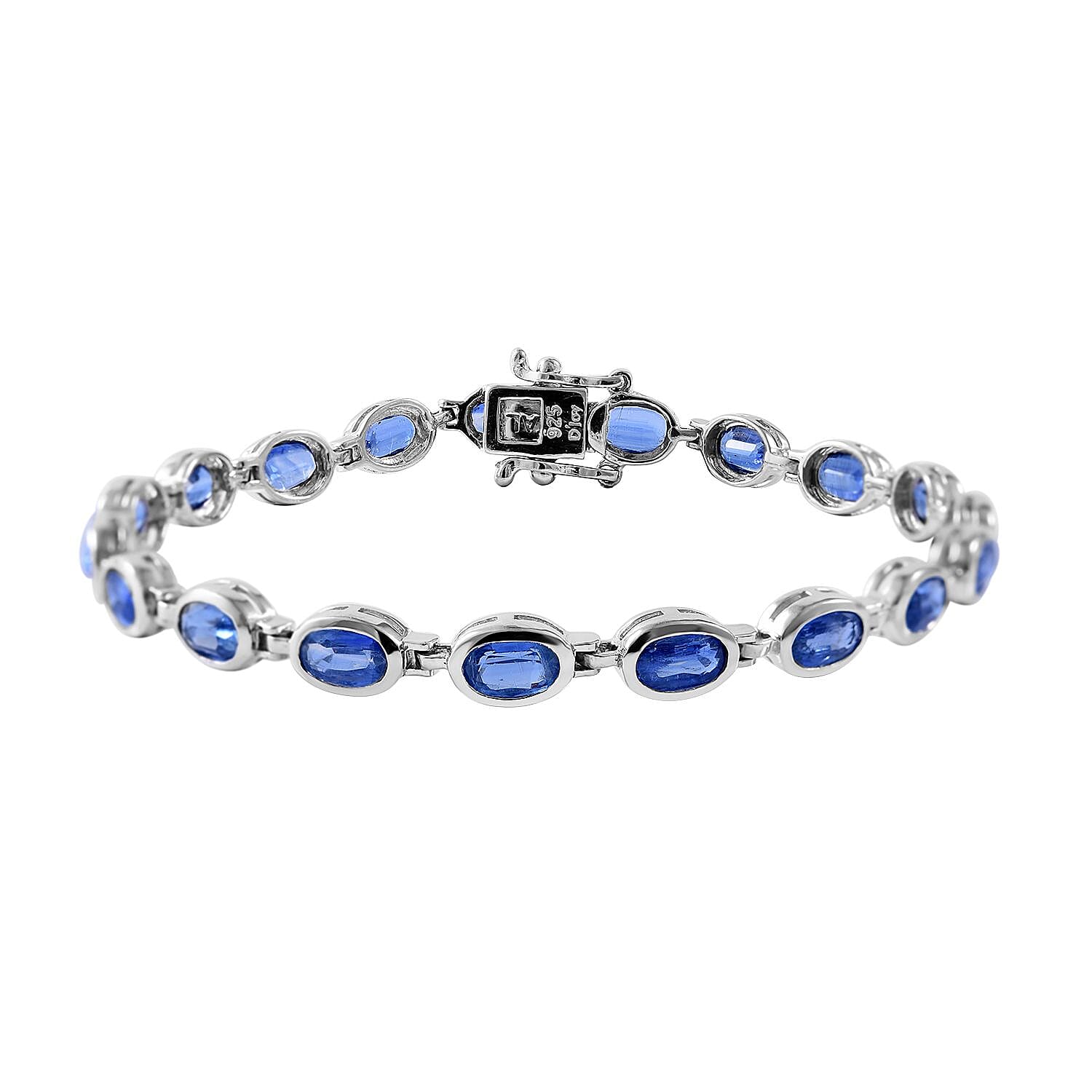 Premium Kashmir Kyanite Bracelet in Platinum Over Sterling Silver (6.50 In) 10.00 ctw