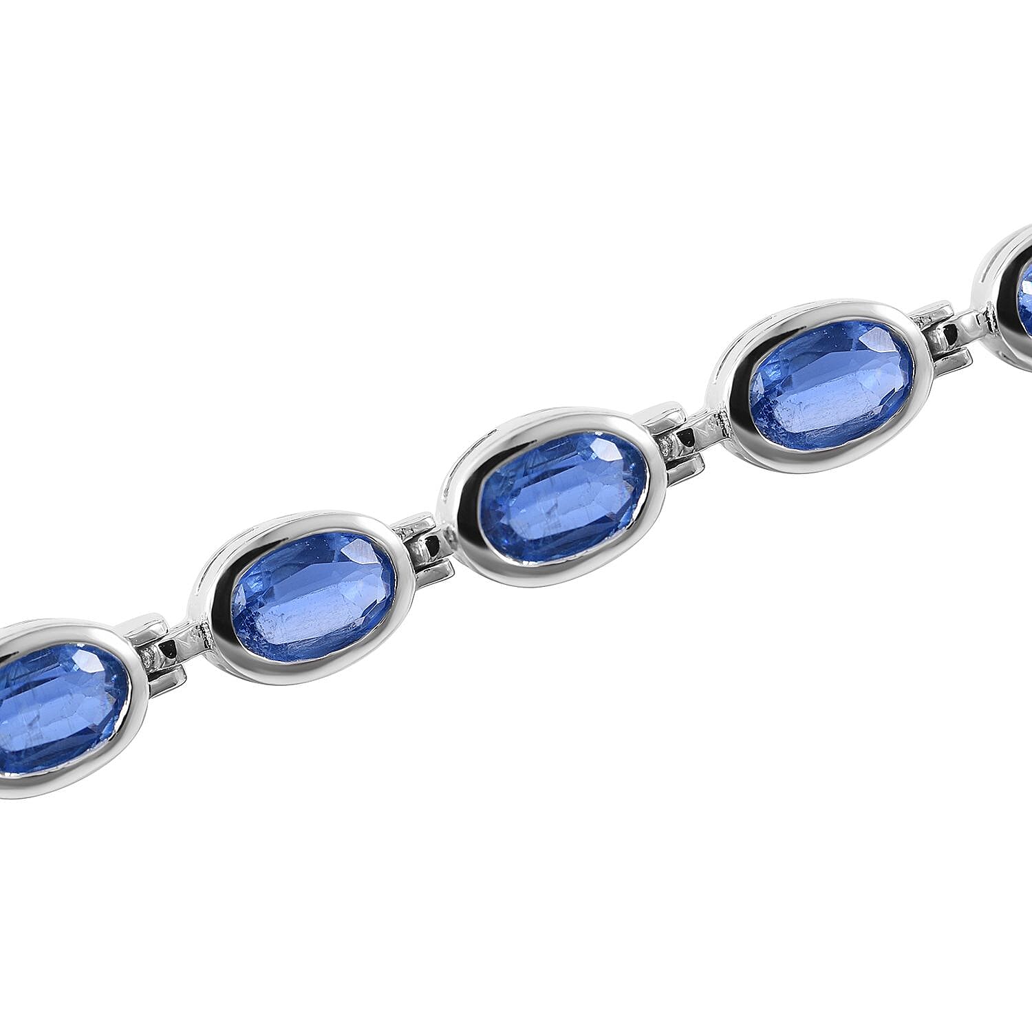 Premium Kashmir Kyanite Bracelet in Platinum Over Sterling Silver (6.50 In) 10.00 ctw